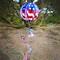 In the Breeze 11-inch USA Flag Hanging Ball Spinner, Wind Spinner, 2490